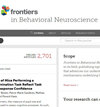 Frontiers In Behavioral Neuroscience期刊封面